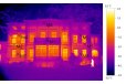 Thermografiebild eines gründerzeitlichen Gutshauses