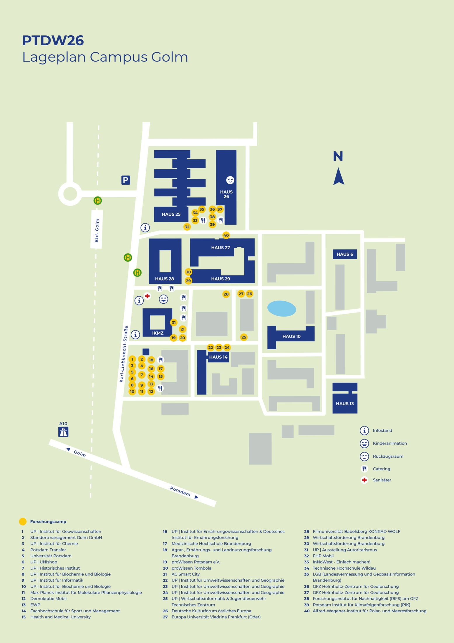 Lageplan Potsdam Golm
